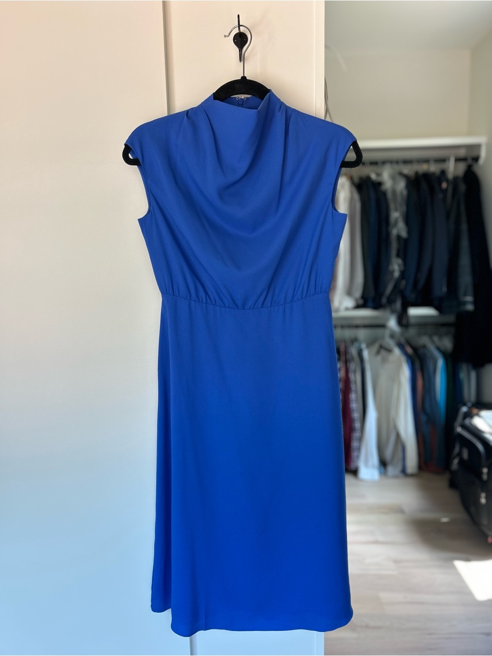 Ann Taylor Elegant Sleeveless Blue Women's Dress